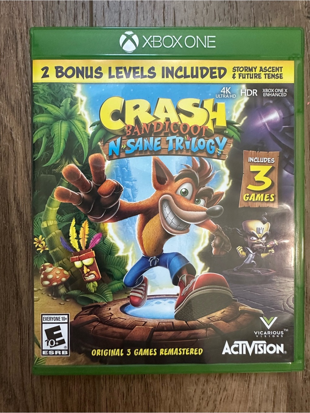 XBOX ONE Crash Bandicoot N-Sane Trilogy, Video Game, Rated Everyone 10+